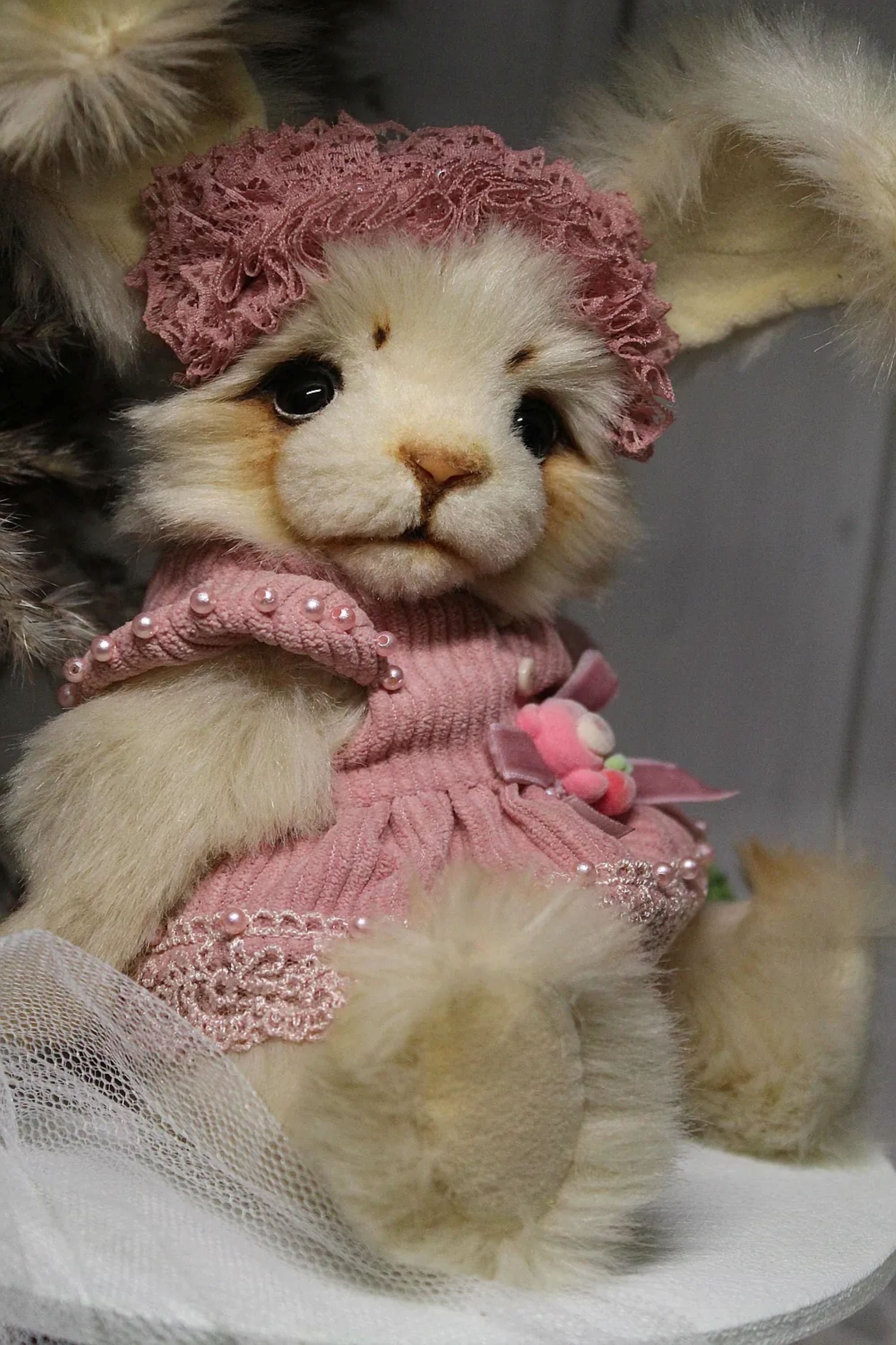 Romantic OOAK Bunny Rabbit Teddy