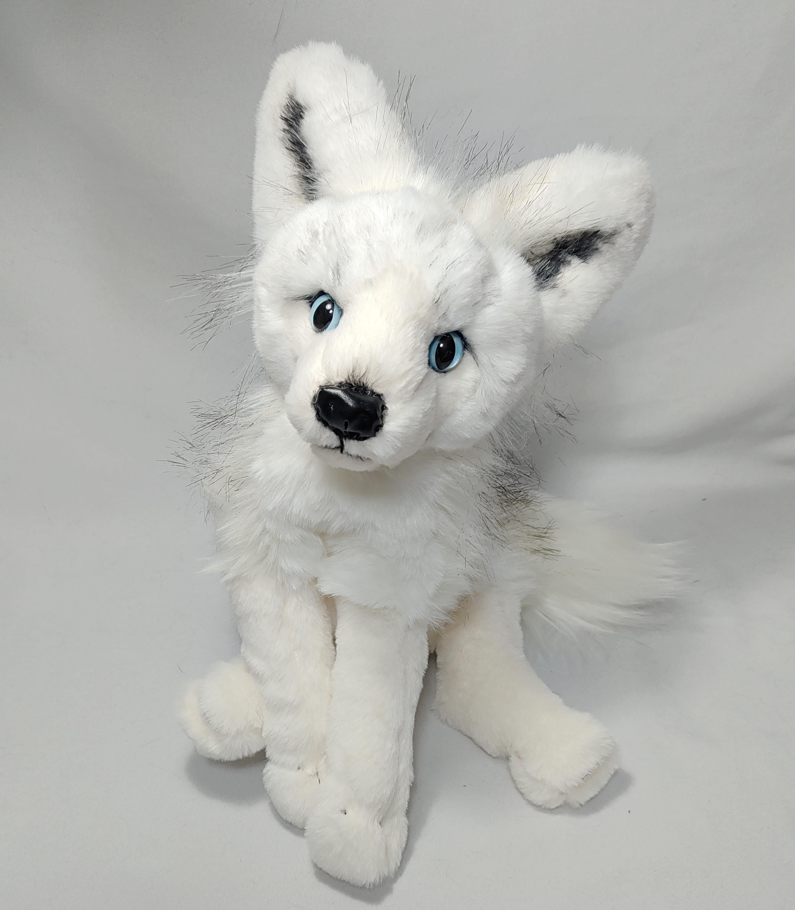 Arctic White Baby Wolf Plush