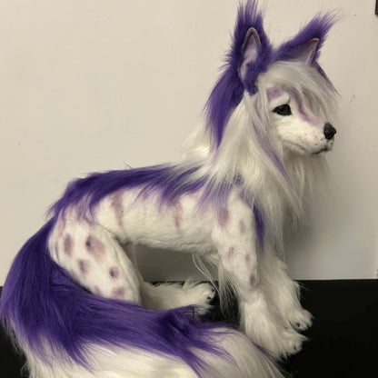 Fantasy Wolf-Fox OOAK Plush