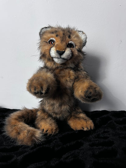 Realistic Baby Cheetah Plush – OOAK Artisan Wildlife Teddy