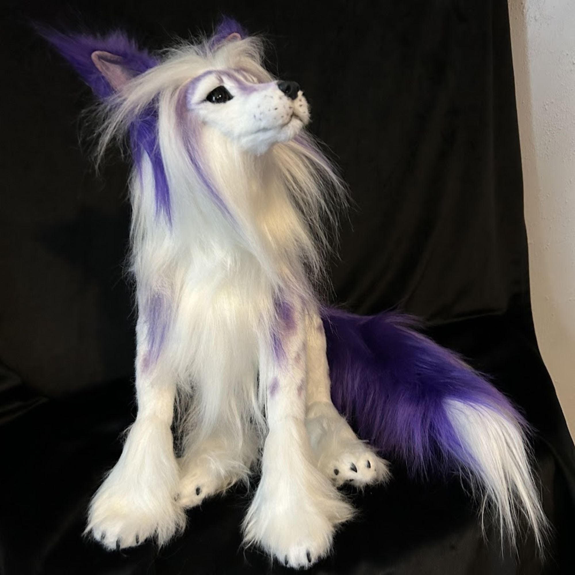 Fantasy Wolf-Fox OOAK Plush