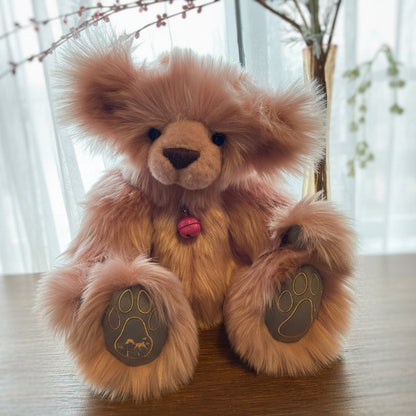 OOAK Blush Pink Teddy Bear – Handcrafted Artist Bear