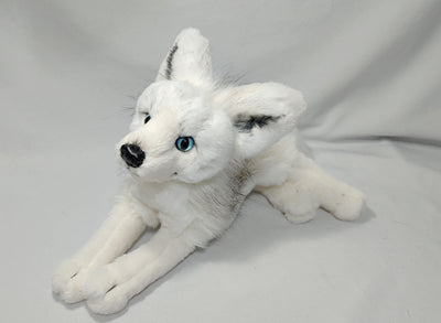 Arctic White Baby Wolf Plush